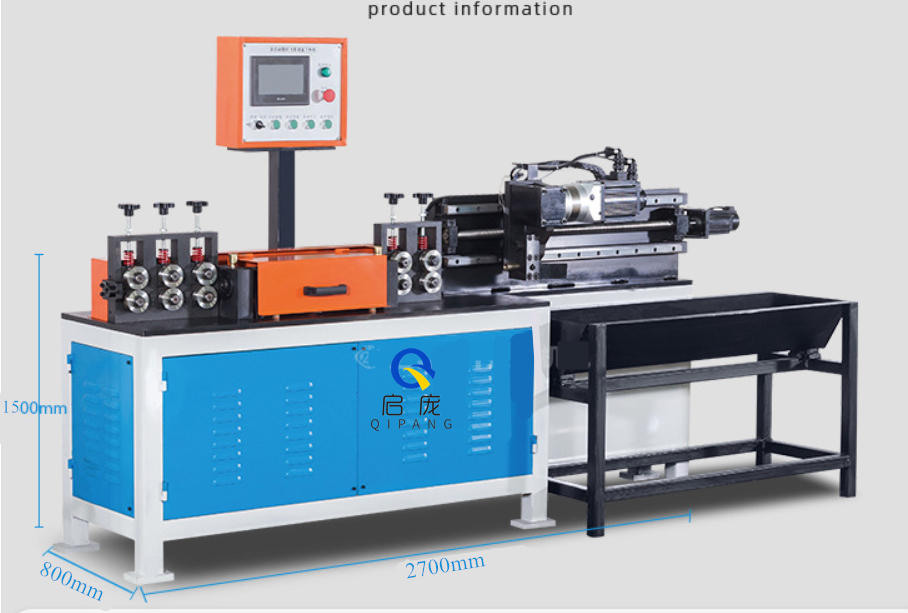 Galvanized wire straightener, electrical wire straightener and cutter with wire guides and straightening rollers