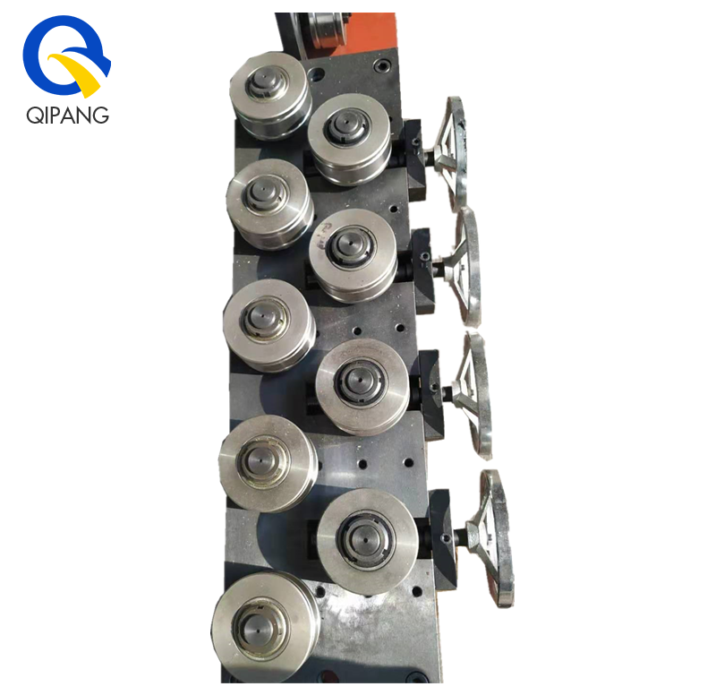 QIPANG PR100-V heavy duty 10 wheels manual iron wire straightening machine manufacture factory