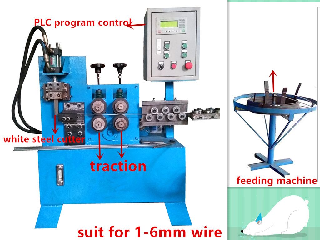 QIPANG wire straightening cutting machine Hydraulic Straightening and Cutting Machine stainless steel wire straightener