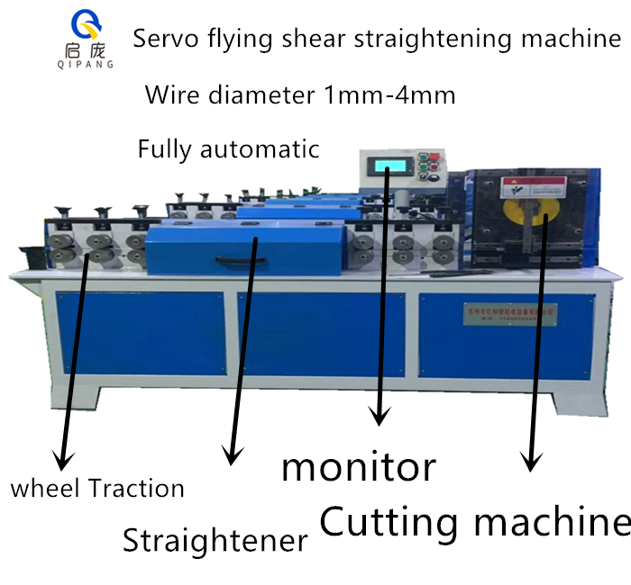 QIPANG CNC wire  Cutting Machine cnc mental straightening and cutting machine high speed mental quick cut machine