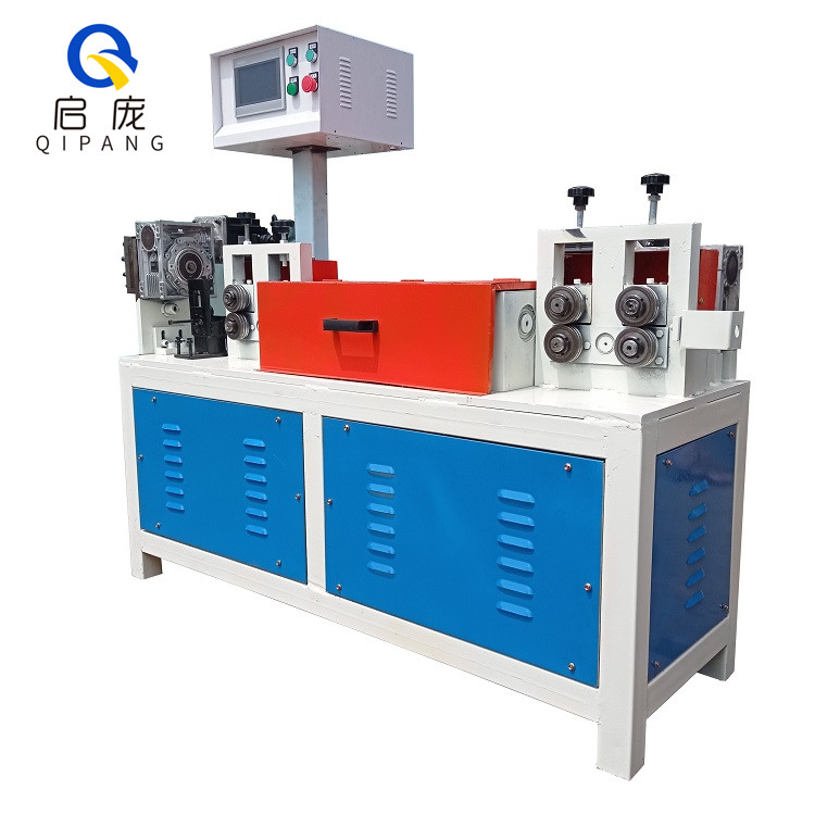 QIPANG 1-3mm straightened stainless steel wire straightener machine and cutting machine straightening mechanism