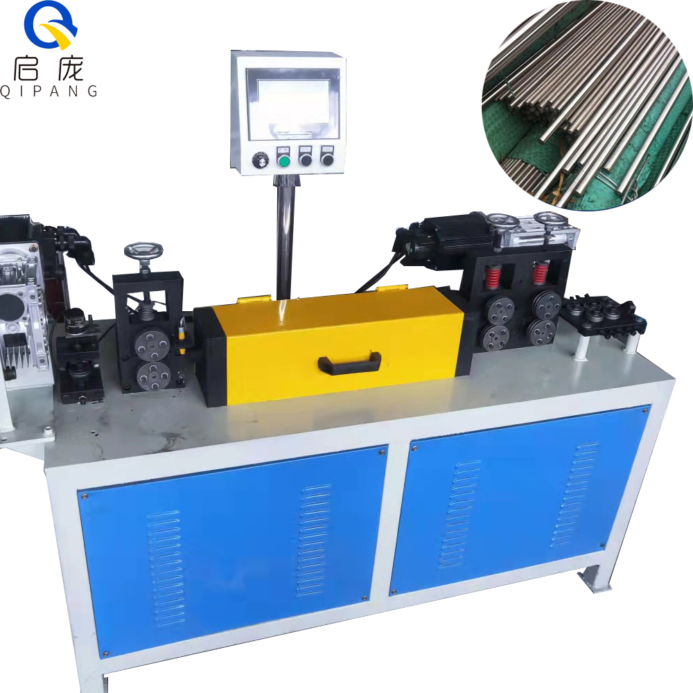 QIPANG 1-3mm straightened stainless steel wire straightener machine and cutting machine straightening mechanism