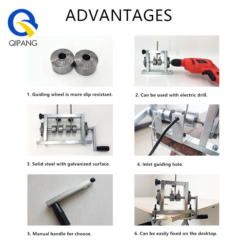 QIPANG stripping wire machine cable stripping machine for sale double blade machine hand stipper machine